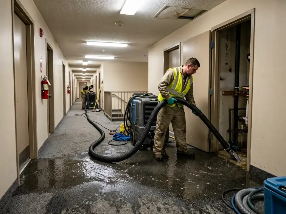 multi-unit-apartment-hallway-f-005 — frequently asked questions, Emergency Burst Pipe Water Extraction & Removal in Lehighto…